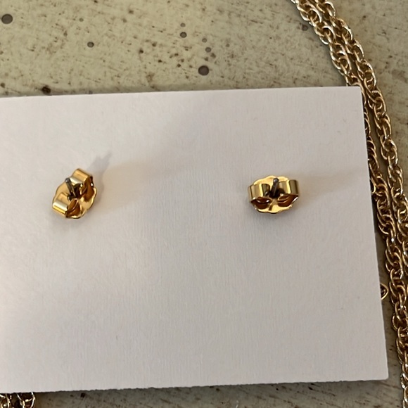 Vintage 1987 Gold Starfish Necklace Matching Earrings NWOT Original Box - Picture 5 of 7